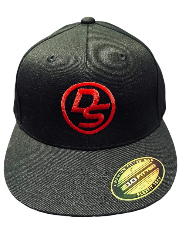 DS Music FlexFit Hat (Black w/Red)